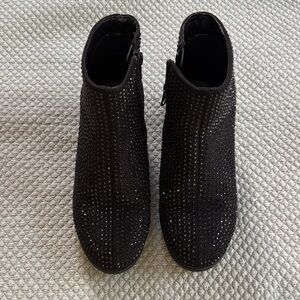 Art Class Black Studded Kids Boots